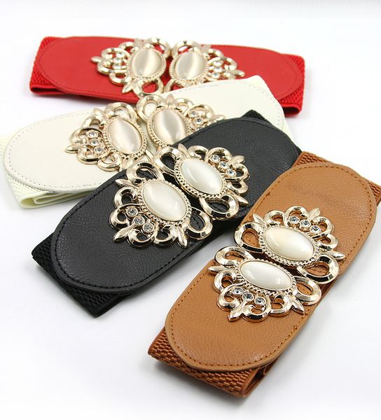 

belt women dress elastic cinturon mujer ceintures pour femme belts china gem decorations set dropshipping, Black;brown