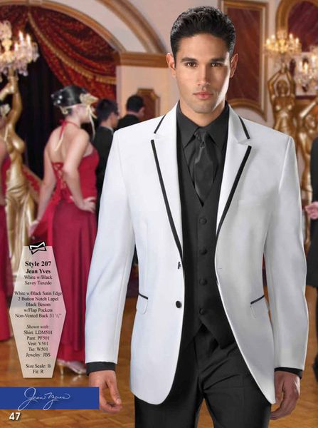 

пользовательские белый slim fit мужские костюмы 2018 свадьба жених смокинги 3 шт. (куртка+брюки) друзья жениха костюмы лучший человек блейзе, Black;gray