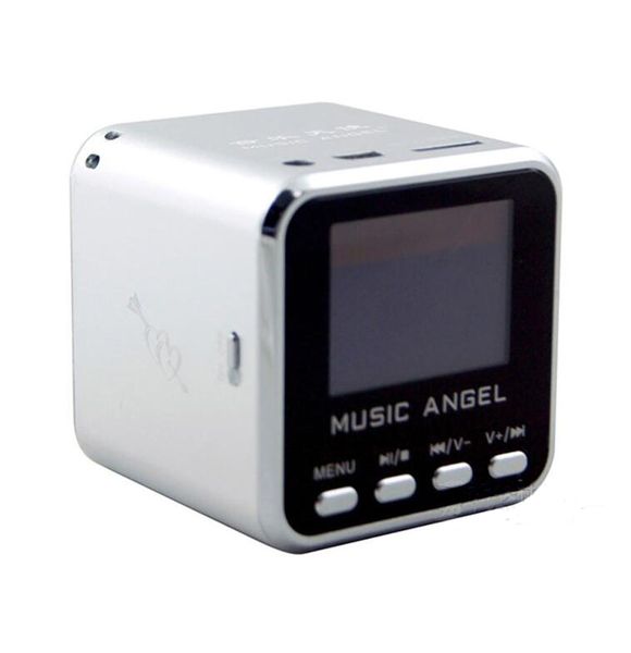 

music angel mini speaker usb micro sd/tf hifi audio amplifier mp3/4 display alarm clock digital player