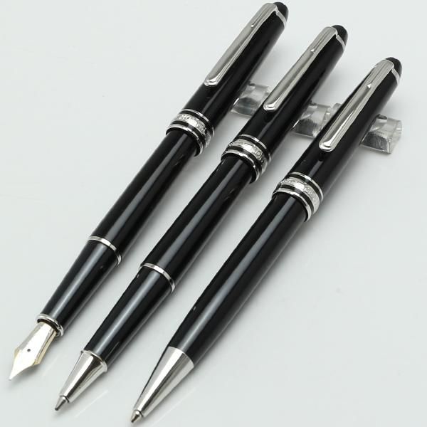 

Luxury Masterpiece MST-163 black resin Ballpoint or Rollerball pen fountain pen business office supplier writing pens