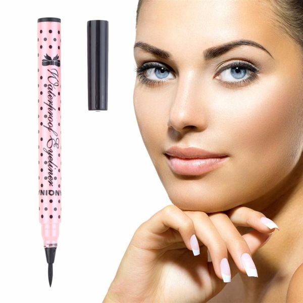 

lady beauty makeup black eyeliner waterproof quick dry liquid eye liner pencil beauty make up cosmetic tool sale