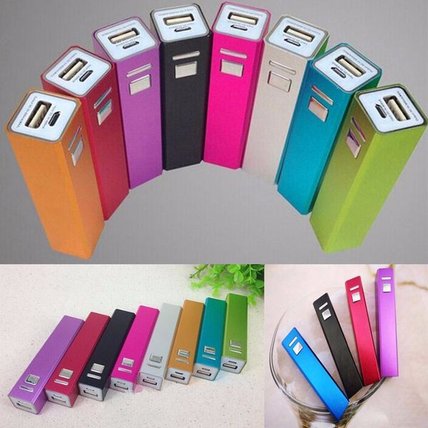 

aluminum usb 18650 battery charger 2600mah power bank box diy kit for iphone 5s 6s