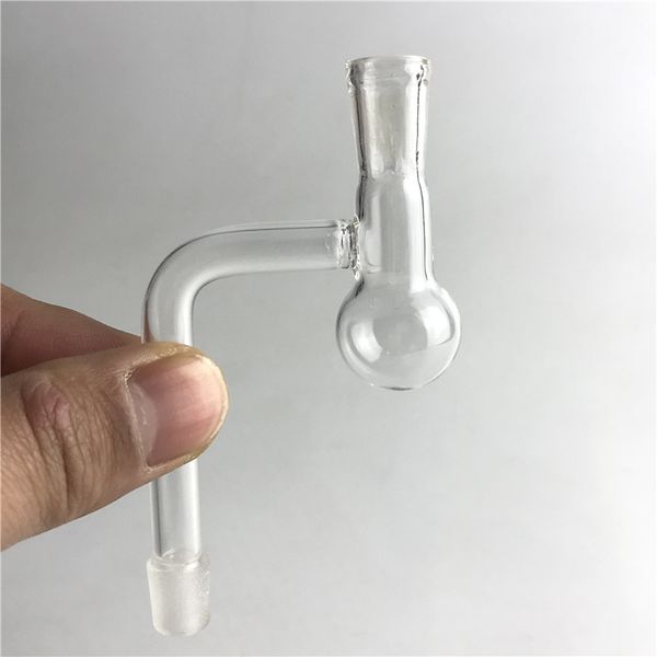 10mm machos de vidro macho Terp Burner Water Tubs com espessura tubo de vidro de pirex transparente para fumar queimador de óleo Bong Vical