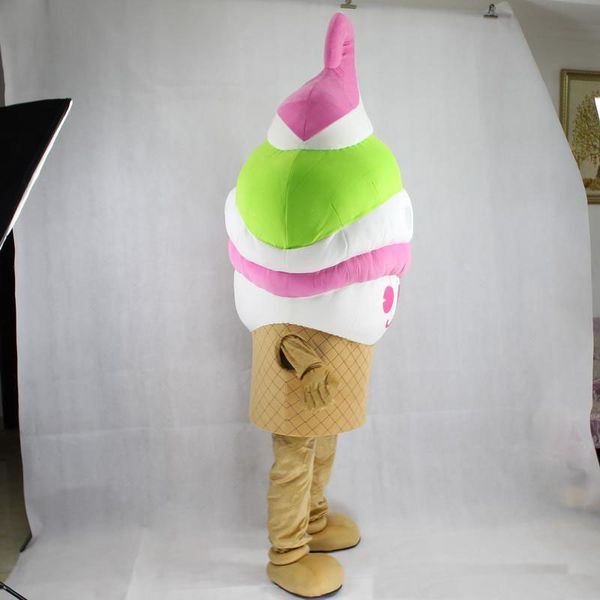 2018 Vendita diretta in fabbrica Materiale EVA Costumi mascotte gelato Abbigliamento per cartoni animati Festa di compleanno Masquerade