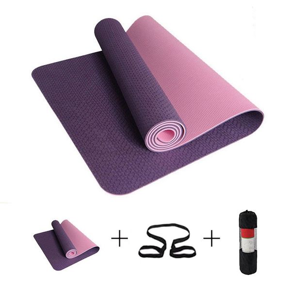 Best Tpe Yoga Mat 6mm No Slip Yoga Mat For Fitness Gym Pilates