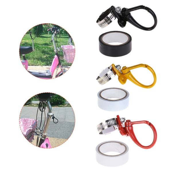 

19mm-38mm stainless steel scooter hook bike front helmet bags claw hanger luggage gadget carrier with tape