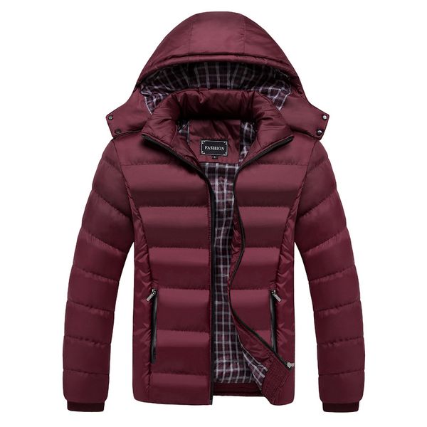 

male slim hooded duck down jacket large size 6xl overcoat winter outdoor snow-outwear new warm coat outwear lightweight, Black