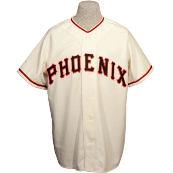 

Phoenix 1958 Home Jersey 100% Stitched Embroidery Logos Vintage Baseball Jerseys Custom Any Name Any Number Free Shipping