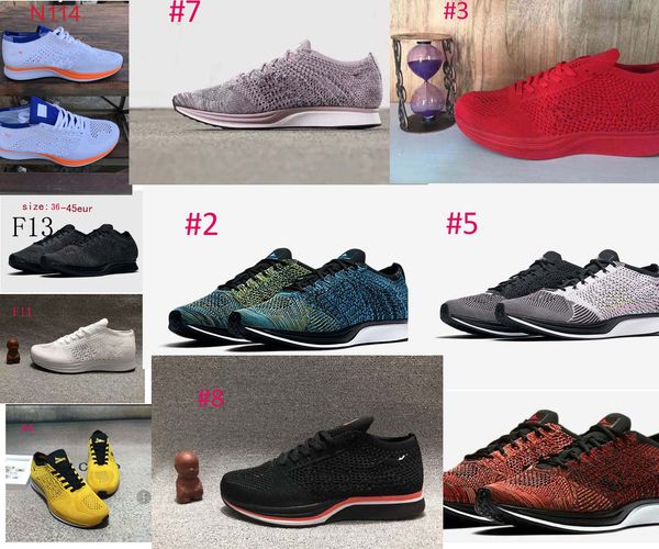 

New Racer Light blue Red with white Breathable lithtweight Men women casual shoes