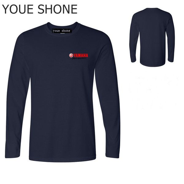 

men long sleeve 100% cotton t-shirt motorcycle t-shirt yamaha shirts brand summer new yamaha mt 09 t shirt tees polo t-shirt, White;black