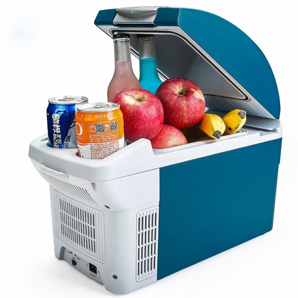 

8.5l auto mini refrigerator car home daul-use portable fridge icebox er cooler heater rapid refrigeration high capacity