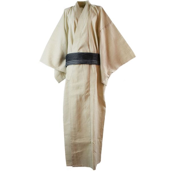 

spring summer men cotton yukata bathrobe gown japanese national kimono teenagers performance long robe cosplay costume, Red
