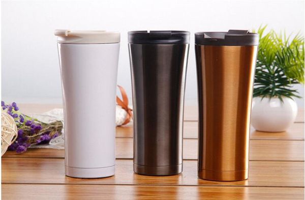 

logo customized 304 stainless steel car coffee cup leakproof thermoses insulated thermos cup travel drinking quality water bottle