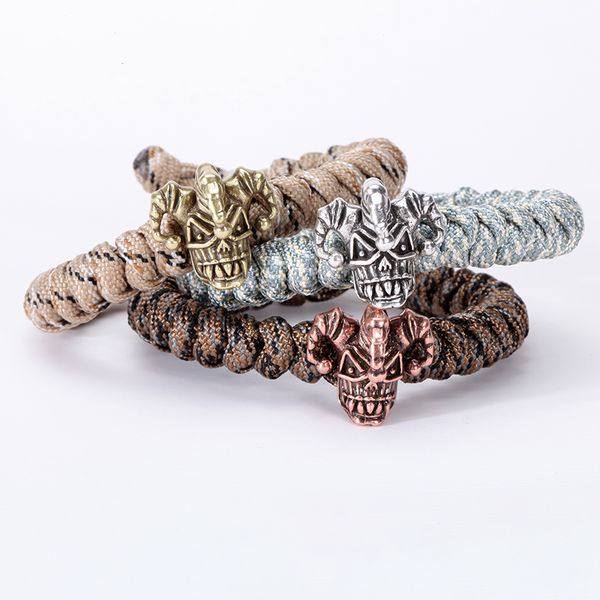 

mcllroy bracelets bangles man diy weaving umbrella rope handmade charm bracelets fashion bracelet for man 2018 fashion jewelry, Golden;silver