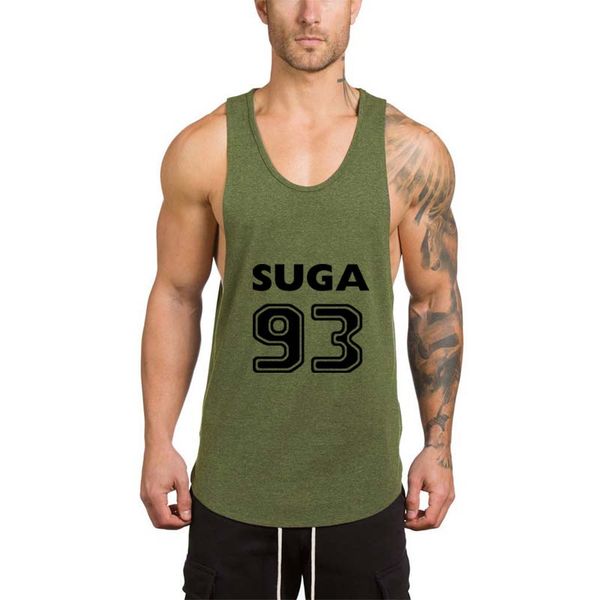 

bts suga 93 t shirt gym singlet men's vests for gym sleeveless shirt tank running trainning quick dry sportswear, Black;blue