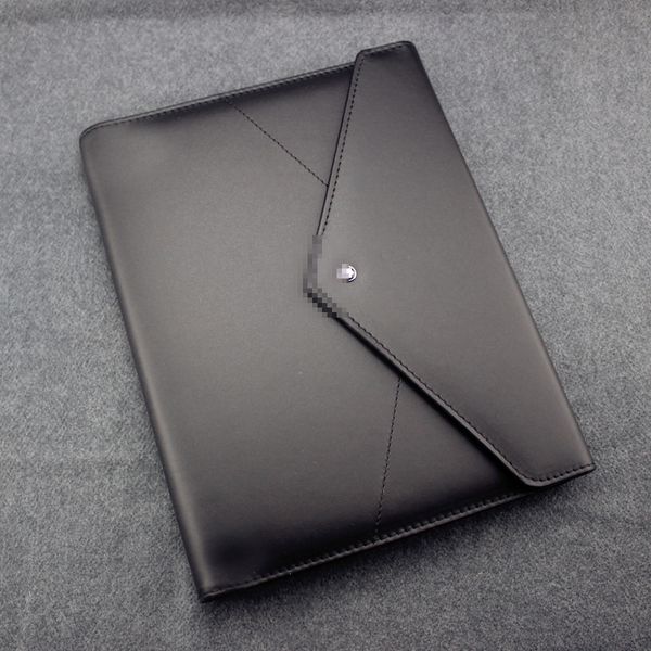 

handmade leather notepads black envelope agenda luxury office school supplies notebooks personal diary stationery products, Purple;pink