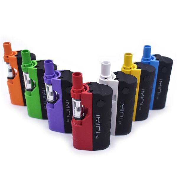 

Imini V2 густое масло Картриджи Испаритель Kit 650mAh Box Mod батареи 510 Thread Liberty V1 Tank Wax Vape Pen Starter Vapor завод Цена