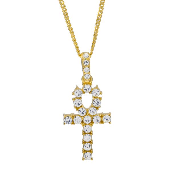 

Классический cz крест ожерелье для мужская длинная цепь ожерелье с золотой посеребренные крест веревка цепи ювелирные изделия для мужчин хип-хоп ювелирные изделия