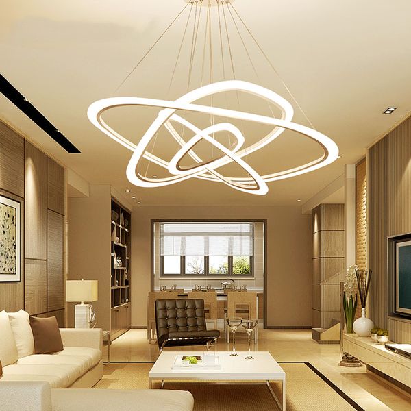 Modern Led Living Room Suspended Lamps Creative Bedroom Fixtures Nordic Dining Room Pendant Lights Restaurant Hanging Lights Ceiling Light Fittings