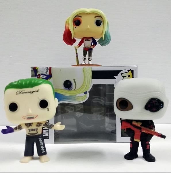 

wholesale price funko pop 3styles suicide squad vinyl action figure with box gift doll toy for kids cool toys