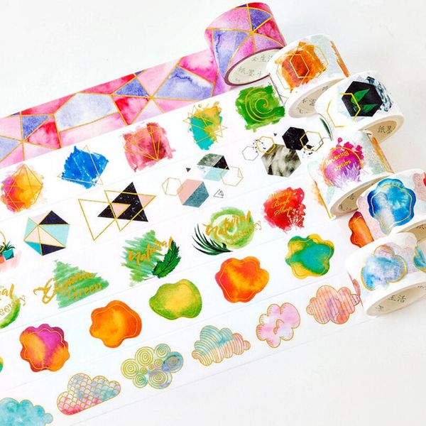 

diamond/clouds/fragment/blessings/plants gilding decorative washi tape adhesive tape diy scrapbooking sticker label masking 2016