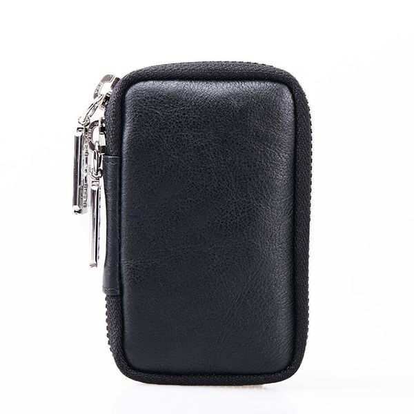 

men genuine leather key case wallet women multifunctional waterproof key holder organizer lady bag, Red;blue