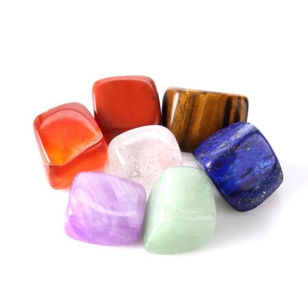 

jln yoga reiki healing stone seven chakra natural irregular shape semi precious gems mineral loose beads, Black