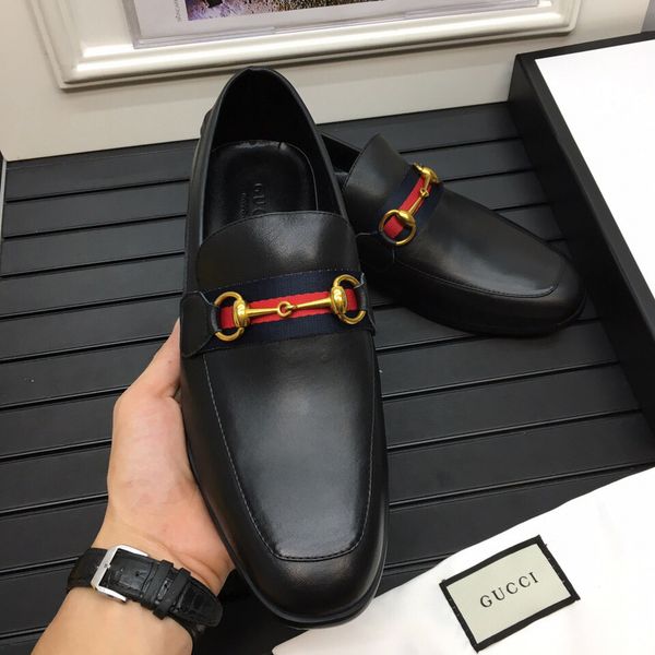 

2018 Business Genuine Leather Mens Dressing Big Size Men Pinted Toe Shoes Black And White Men Dress Shoes Mens Brown Dress Shoes