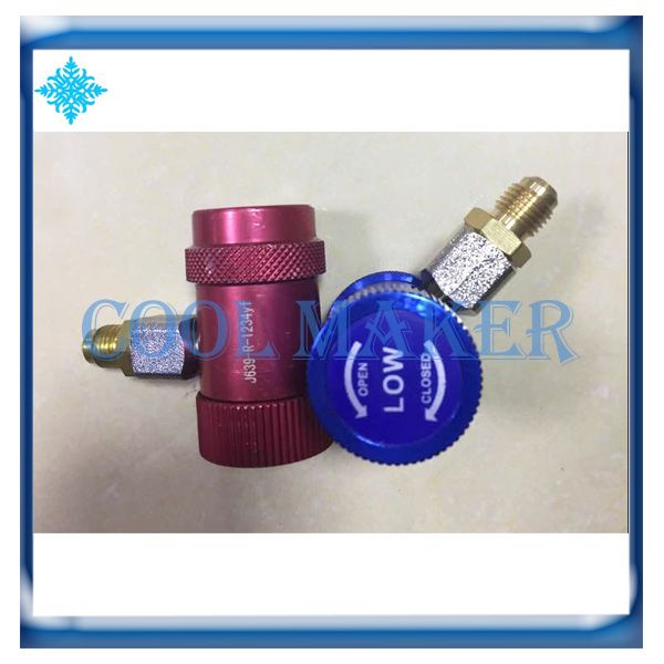 

1234yf new style auto refrigerant manual quick coupler high and low 1 pair