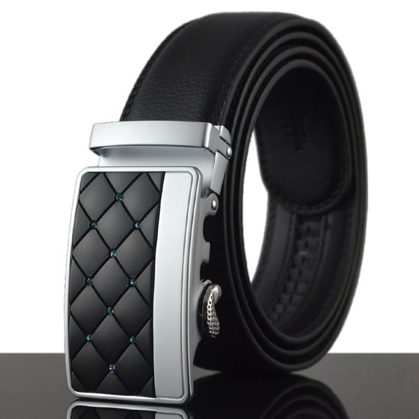 

kaweida belt men luxury designer male genuine leather strap automatic buckle belt ceinture homme, Black;brown