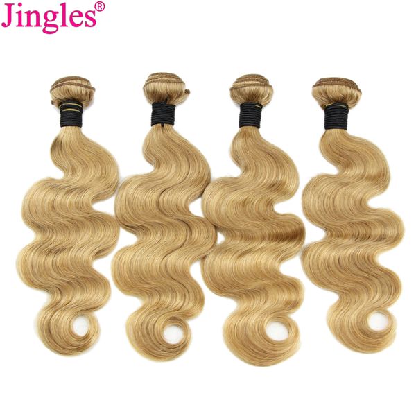 Body Wave Ombre 27 Blonde Virgin Human Hair Weave Bundles