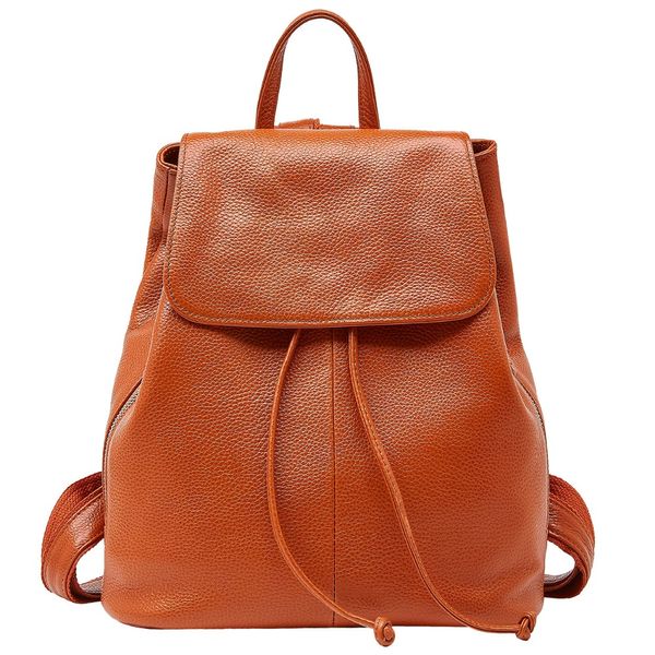 

boyatu genuine leather backpack female casual rucksack sac a dos vintage bagpack simple shoulder bag women daypack