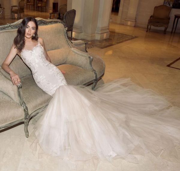 

спагетти ремни свадебное платье джули вино кружева аппликации русалка свадебные платья сексуальные свадебные платья с длинным поездом, White