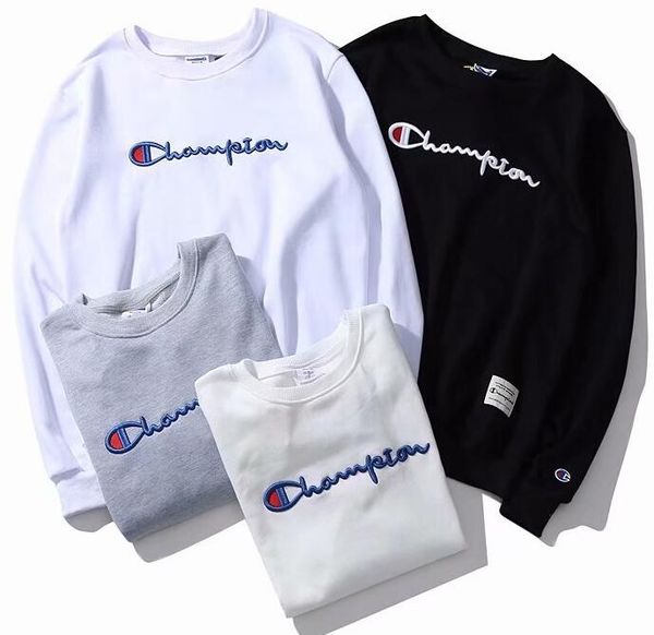 

Женщины мода сплошной цвет марка многоцветные шею хлопок письмо свитер мужчины спорт ветер работает удобная пара кофты