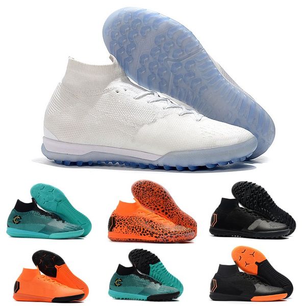 

2019 Детская мода Mercurial Superfly SuperflyX KJ VI 360 Elite Ronaldo CR7 IC TF Мужские женские футбольные бут