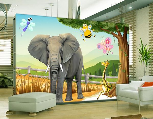 

custom 3d wall murals wallpaper 3d p wallpaper hd 3d animal world children's tv background wall papers home decor