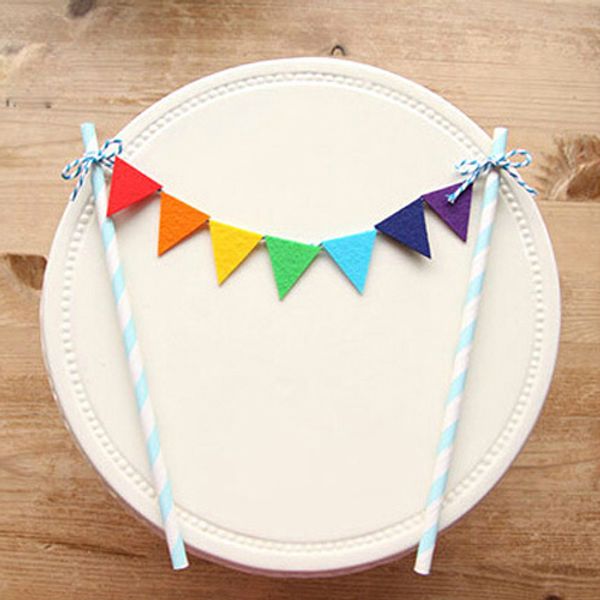 

rainbow flags and banners cupcake ers birthday cake er kids birthday party supplies baby shower girl