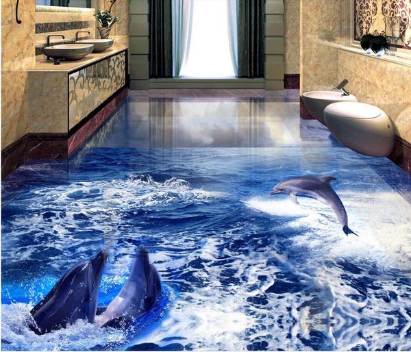 

shell conch water flower 3d floor tiles 3d flooring for living room and bedroom