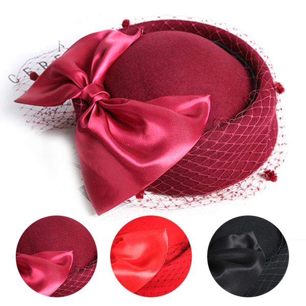 Wedding Hats Bridal Hair Accessories Bow Birdcage Veil Fascinator