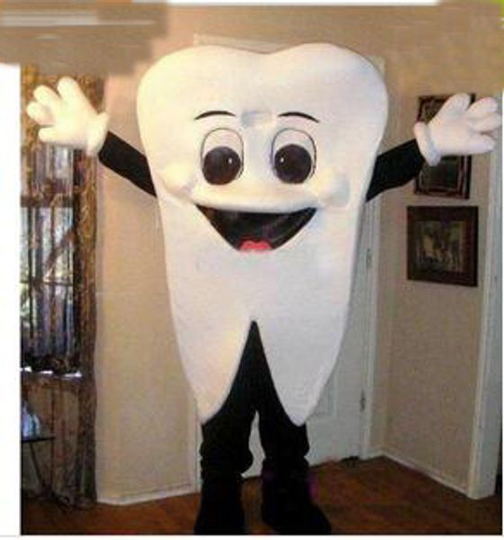 2018 de alta qualidade dente dentes mascote traje tamanho adulto festas a fantasia transporte livre