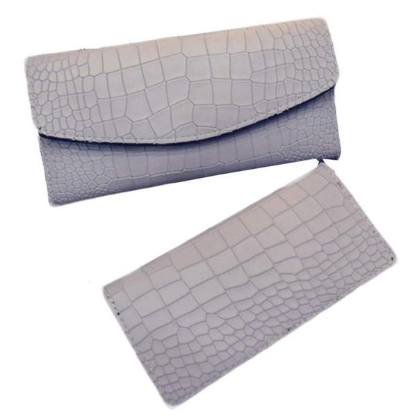 

maison fabre wallet female long wallet carteira crocodile pattern leather clutch long card drop shipping o1002#25, Red;black