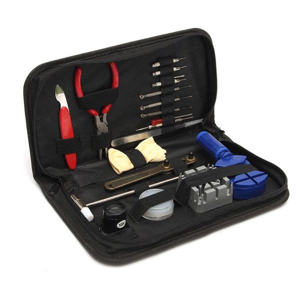 

19pcs watch repair tool kit link remover spring bar back case opener screwdriver