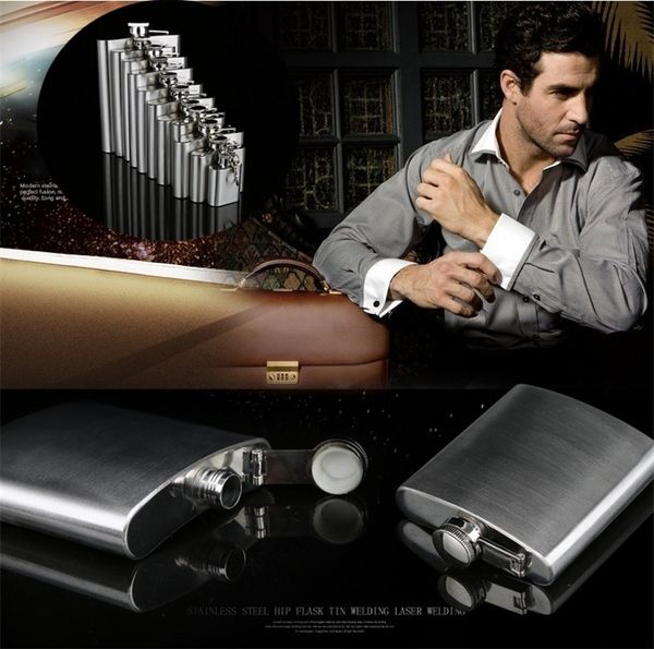 

new 100% stainless steel 1oz 4oz 5oz 6oz 7oz 8oz 9oz 10oz stainless steel hip flask wine glass drinkware i370