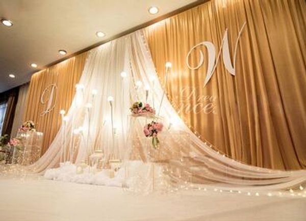 Wedding Background Drop Party Stage Celebration Background Satin