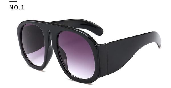 

2018 foreign trade cross-border style oversized frame sunglasses for women, european and american fashion street, round big brand color, White;black