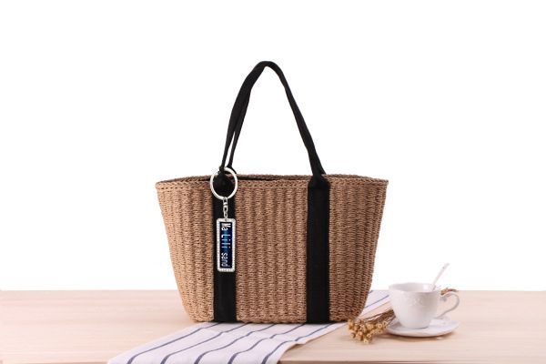 

wholesale and retail anti-lost personality straw bag shoulder hand-woven beach bag wild commuter handbag