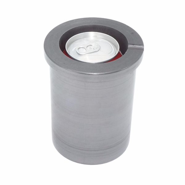 

pure graphite crucible metal melting gold silver scrap casting ingot mould (5kg - fit a coke can