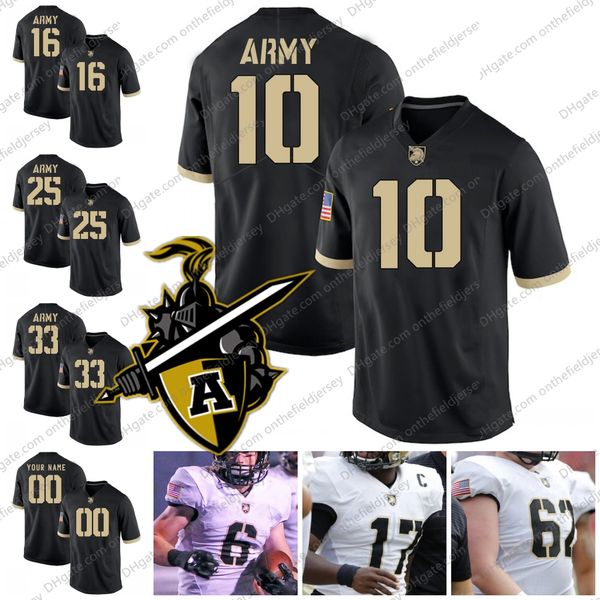 

army black knights college football jersey 10 mike reynolds 16 malik hancock 25 connor slomka 33 darnell woolfolk s-4xl