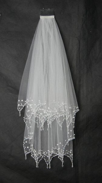 

bling bling pearls buiced 2021 top sale bridal вуаль коротко с гребной приспособлениями свадебные аксессуары дешевые онлайн, Black