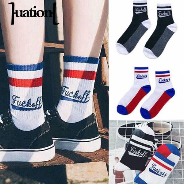 

huation sokken men happy socks funny causal colorful socksthermal socks compression brand stripe mens chaussette homme, Black
